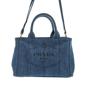 Prada Canapa 2way tote Shoulder bag canvas